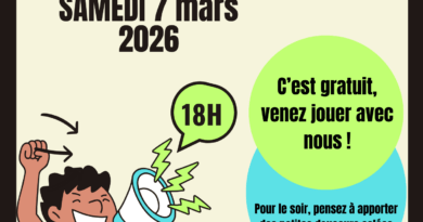 SOIRÉE QUIZ LE 7 MARS 2026