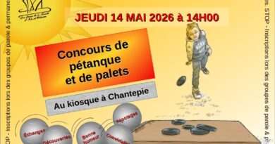 CONCOURS DE PÉTANQUE ET DE PALETS LE 14 MAI 2026